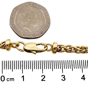 9ct gold 24.8g 18 inch unusual Chain